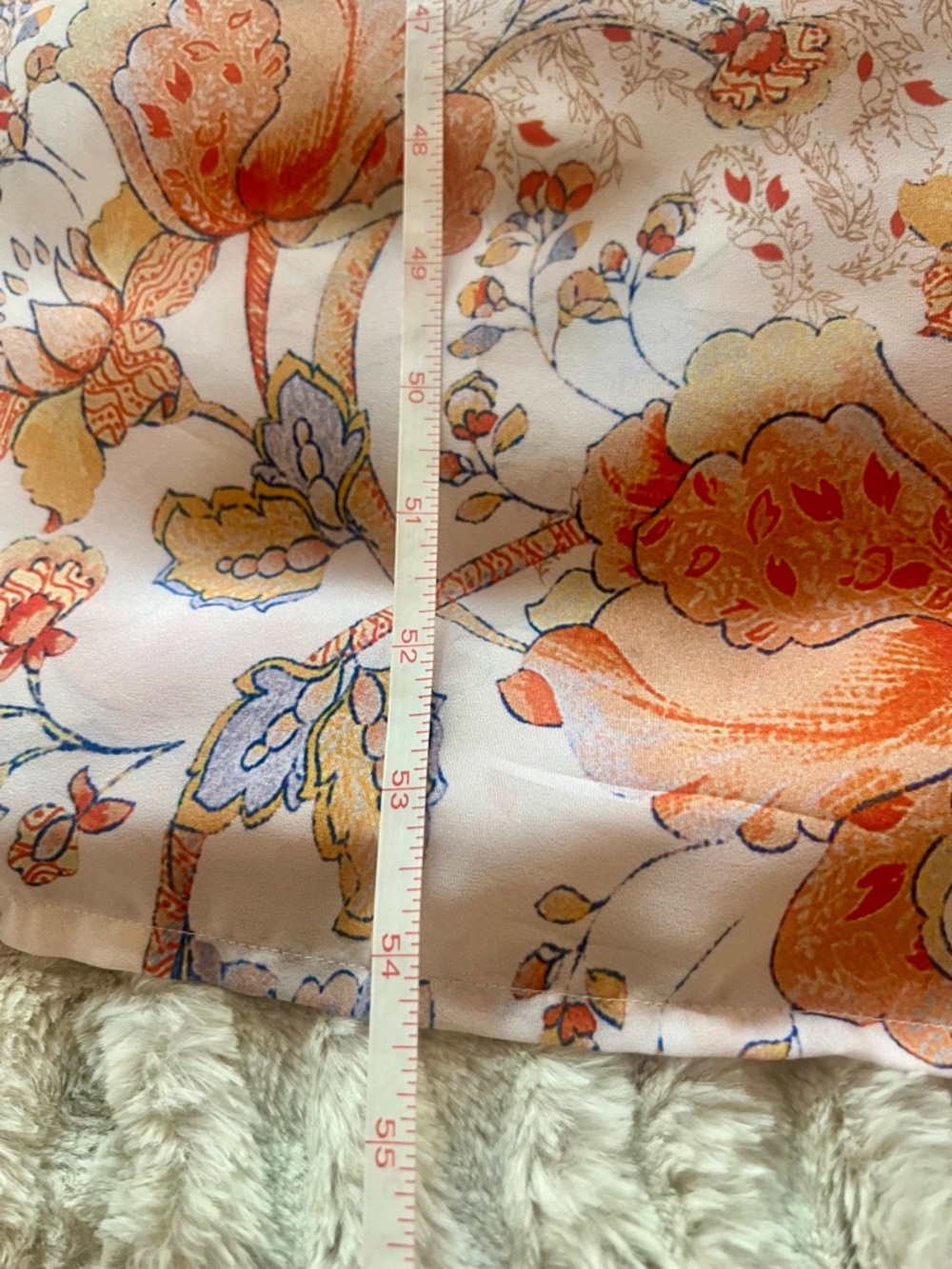 Floral Smocked Waist Maxi Dress In Peach And Blue By Love Kayla View 6